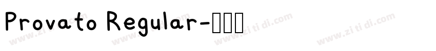 Provato Regular字体转换